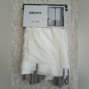 DKNY white tab curtain